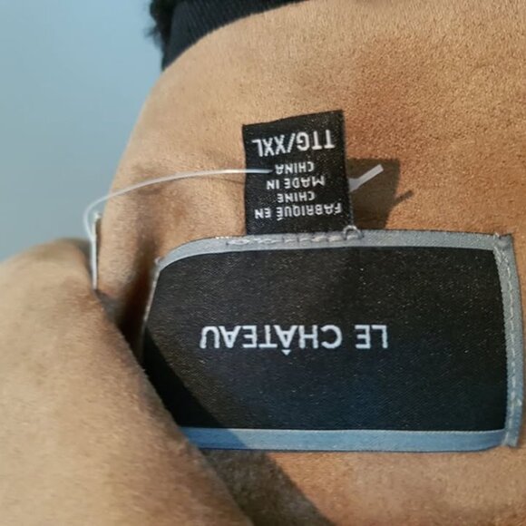 Woman's Le Chateau Faux Suede Moto jacket XXL - Picture 2 of 3